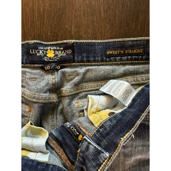 Lucky Brand Janet Sweet N Straight Crop Jeans Size 10/30 - Picture 3 of 9